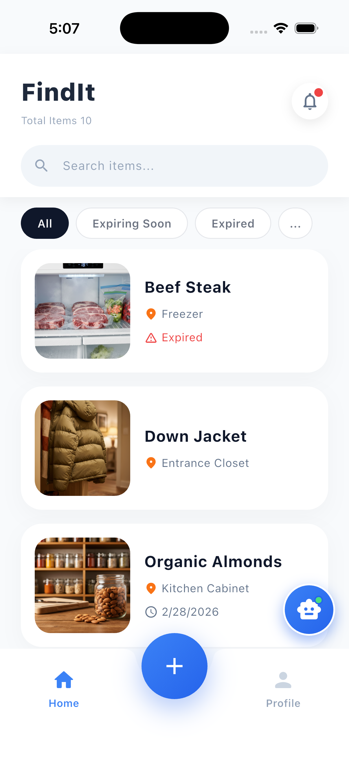 App Home Screen